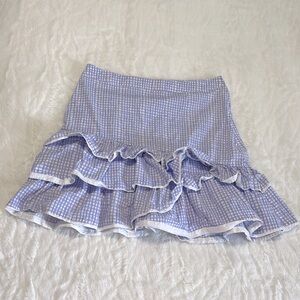 Lilly Pulitzer Purple Gingham Skirt